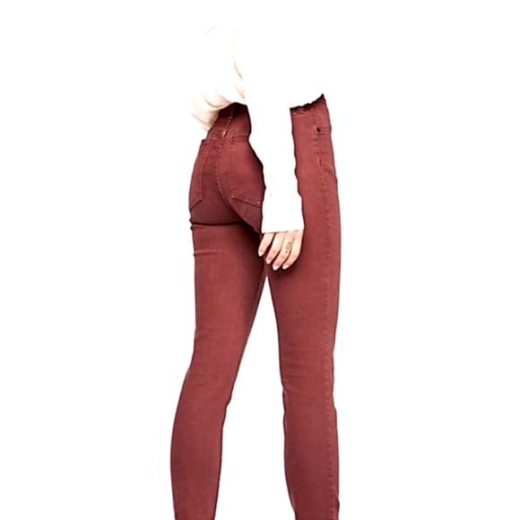 Free People Hi Waist Long Stretch Jeans NWT - Picture 9 of 14
